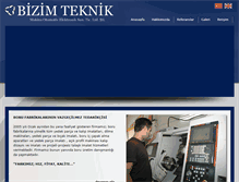 Tablet Screenshot of bizimteknik.com